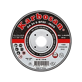 Karbosan 115 x 1.0 Inox Ince Kesme Taşı Krom Kesme Taşı