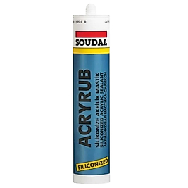 Soudal Acryrub Silikonize Mastik 500 gr Beyaz